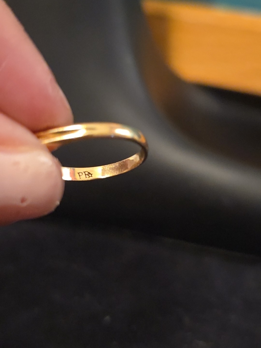 Dainty 10K Gold Diamond Accent Ring | Size 5 | Pinky Ring - Picture 5 of 7